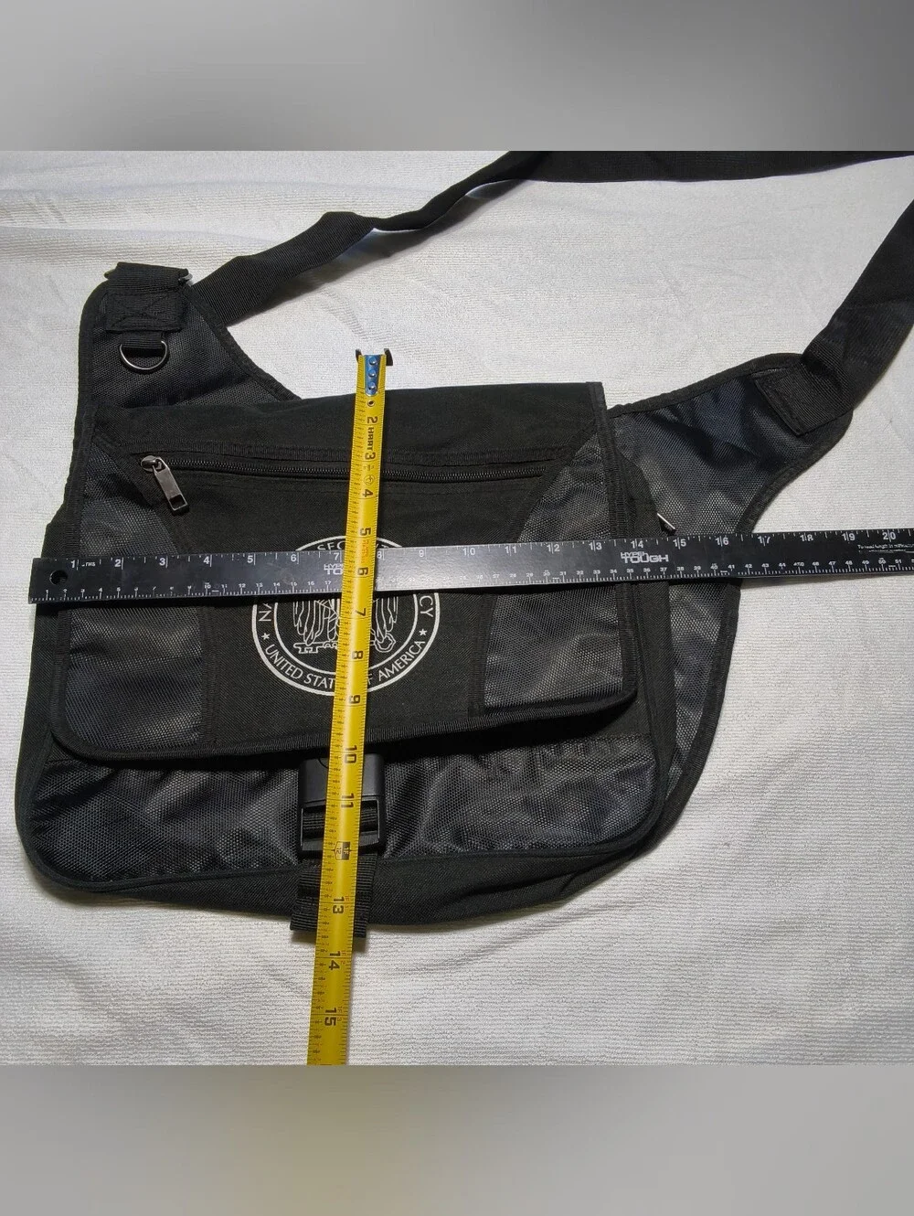 NSA National Security Agency Messenger Bag Black Crossbody Laptop Bag